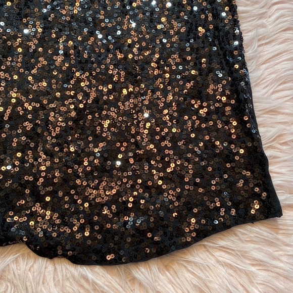 Express Black Sequin Racerback Tank sz XS - Picture 5 of 8